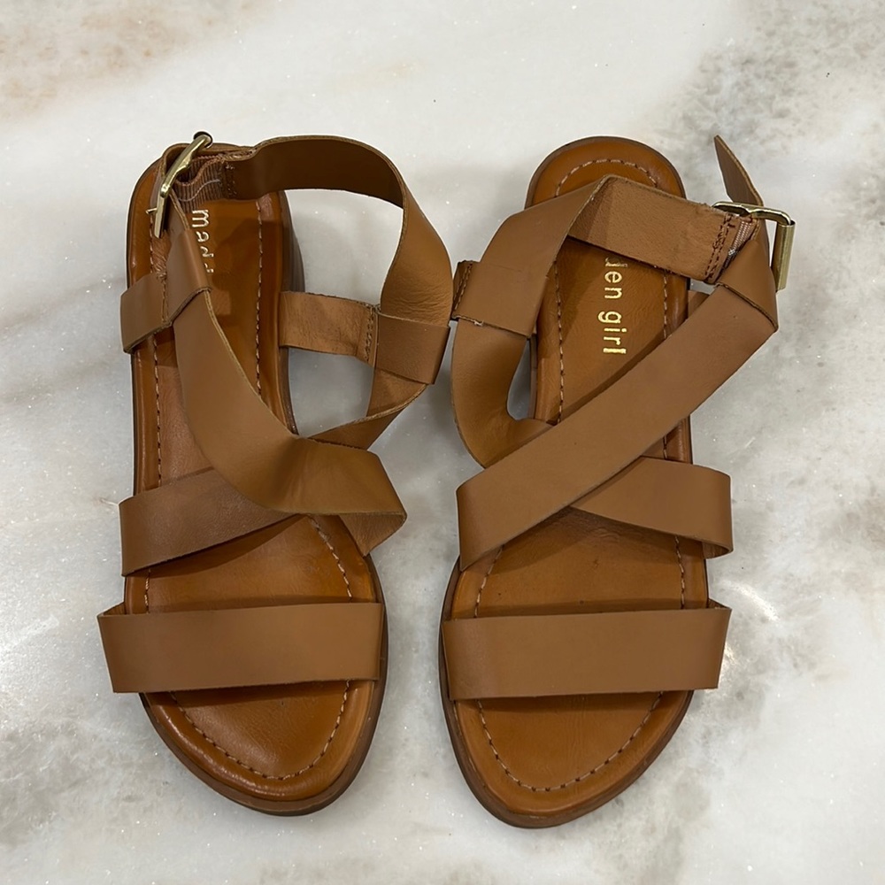 Tan Madden Girl sandals. Worn once. Size 6.